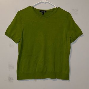 Green Short Sleeve Sweater